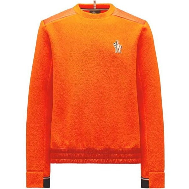 Moncler Orange Logo Maglia Sweatshirt