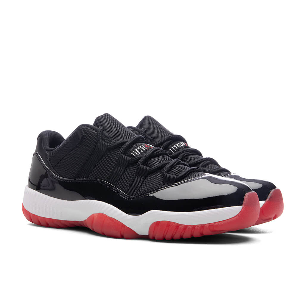 Air Jordan 11 Retro Low 'Bred' (GS) - Black/Varsity Red/White