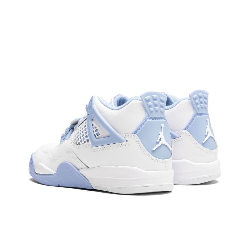 Air Jordan 4 Retro 'Aluminum' (PS) - White/Aluminum/Blue Tint/Oil Green