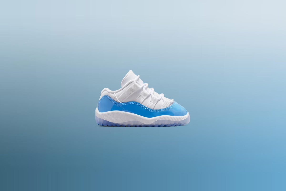 Air Jordan 11 Retro Low 'University Blue' (TD) - White/University Blue/Black