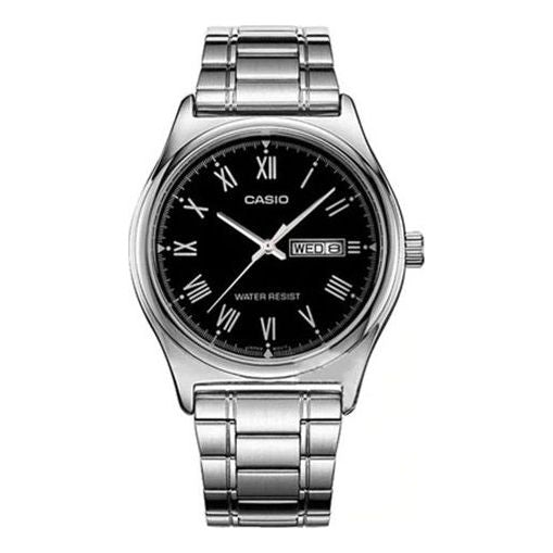 CASIO Waterproof Stainless Steel Strap Mens Silver Analog MTP-V006D-1B
