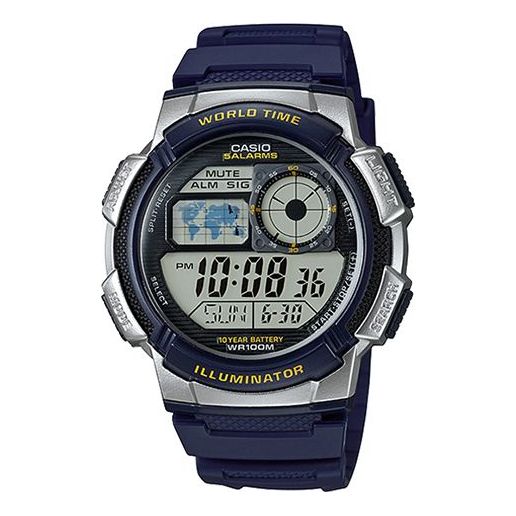 CASIO Waterproof Sports Mens Black Digital AE-1000W-2A