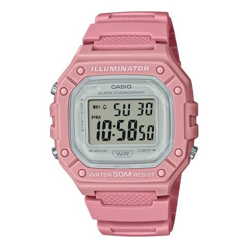 CASIO Fashion Stylish Sports 50m Waterproof Pink Watch Digital W-218HC-4AV