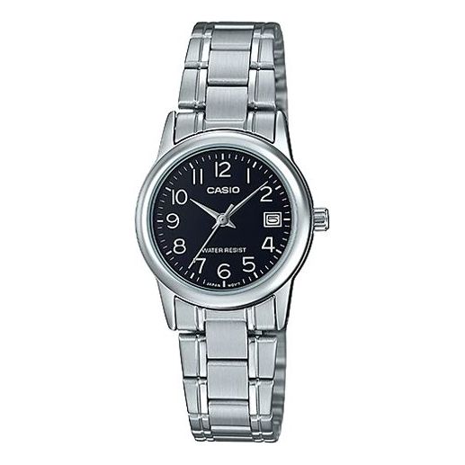 CASIO DRESS Series Simplicity Quartzes Black Stainless Steel Strap Black Watch Dial Black Analog LTP-V002D-1B