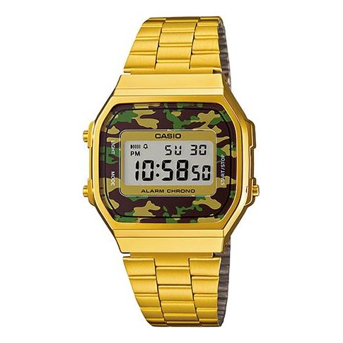 CASIO G Shock Waterproof Mens Gold Digital A168WEGC-3