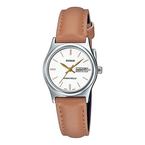 CASIO Quartz Waterproof White Analog LTP-V006L-7B2