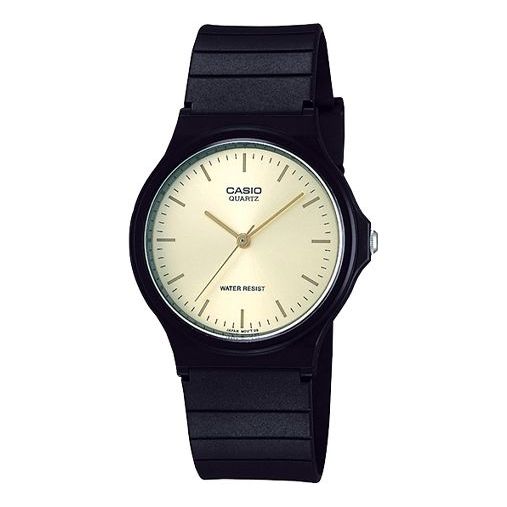 CASIO Quartz Waterproof White DialBlue Strap Mens WhiteBlue Analog MQ-24-9E