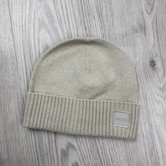 Hugo Boss 'Akaio' Beanie - Light Beige