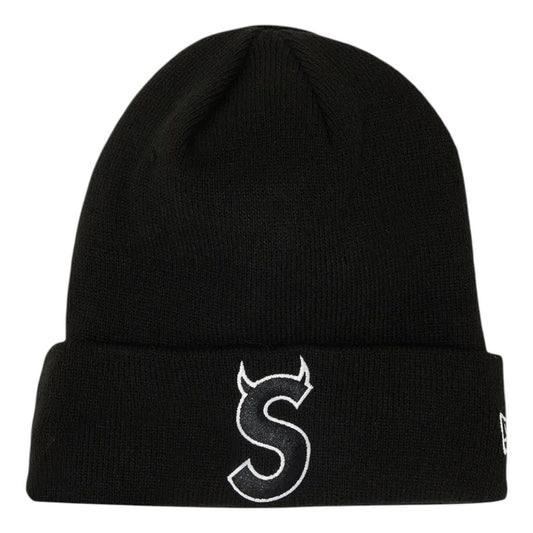 Supreme x New Era S Logo Beanie 'Black' FW22BN11-BLACK