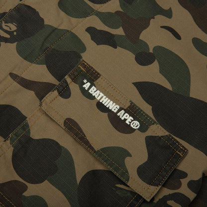 1st Camo Heavy Washed Multi Pocket Cargo L/S Shirt - Green