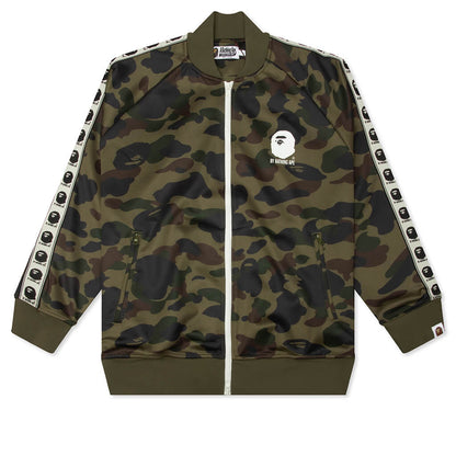 1st Camo Relaxed Fit Track Jacket - Green