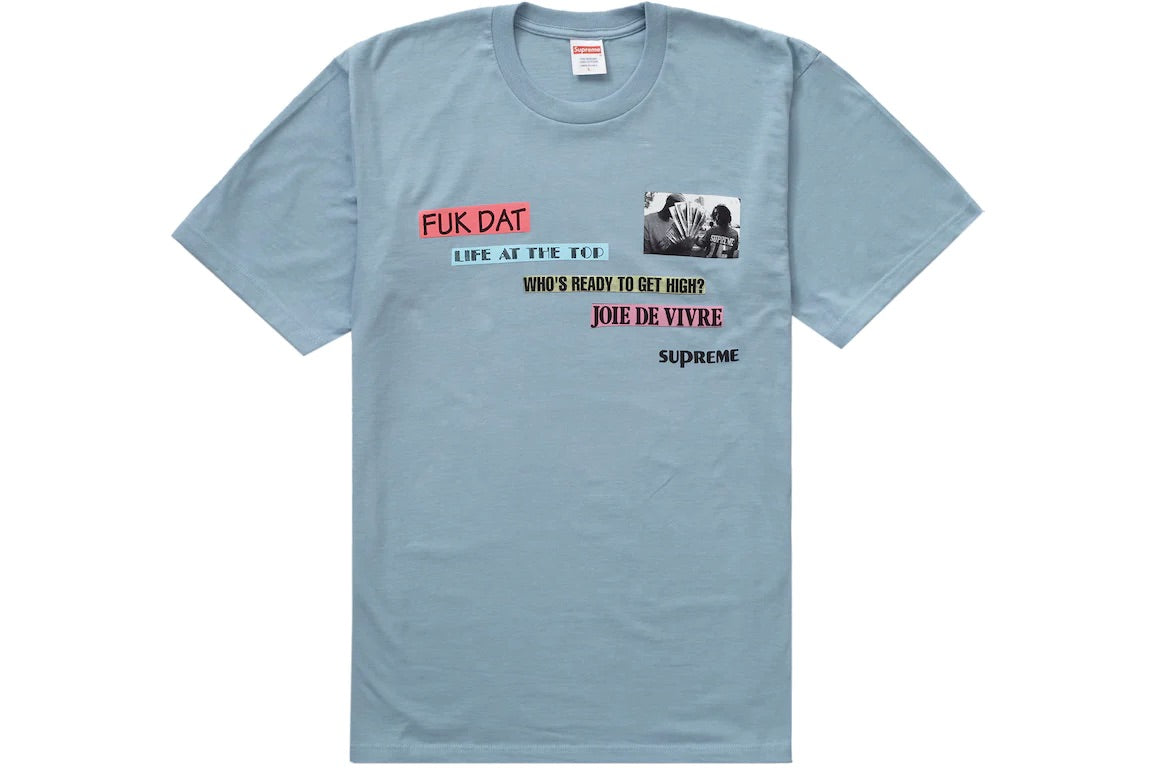 SUPREME JOIE DE VIVRE TEE DUSTY BLUE