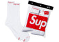 SUPREME CREW SOCKS WHITE
