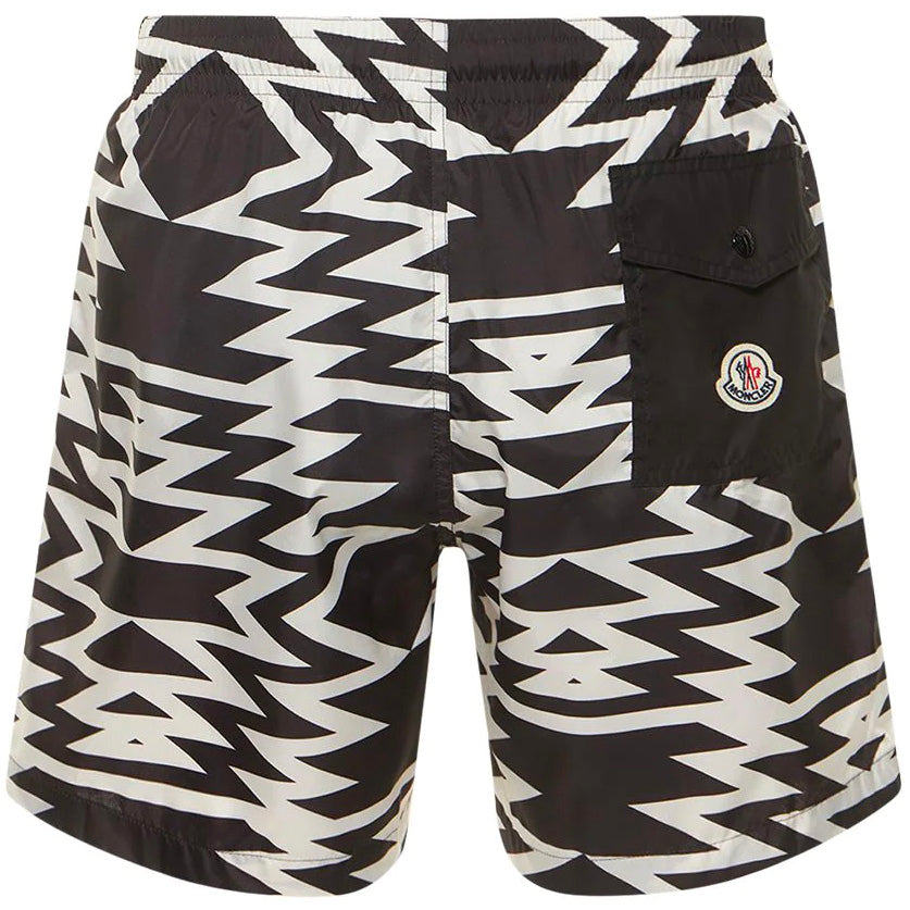 Moncler Black & White Swimshorts