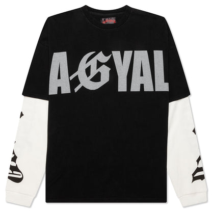 AGYAL Layered T-Shirt - Black Wash