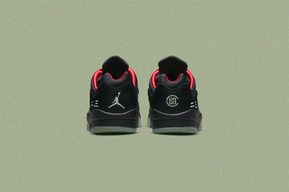Air Jordan 5 Retro Low SP x CLOT - Black/Classic Jade/Fire Red