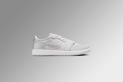 Air Jordan 1 Low OG 'Metallic Silver' (GS) - Neutral Grey/Metallic Silver/White