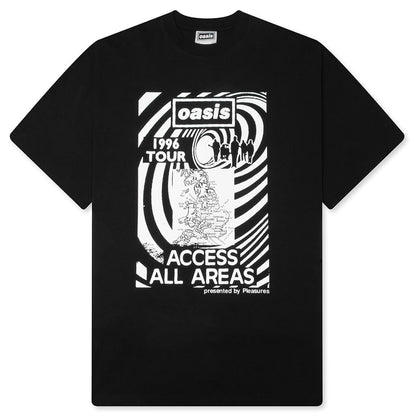 Pleasures x Oasis All Access T-Shirt - Black
