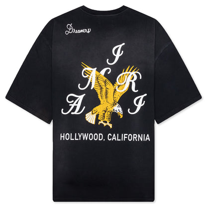 Amiri Eagle Oversized Tee - Black