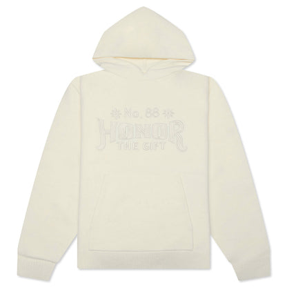 Art Knit Hoodie - Bone