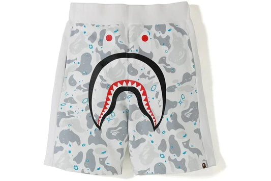 BAPE SHARK SHORTS WHITE