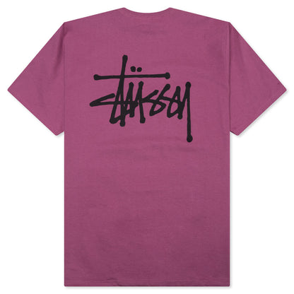 Basic Stussy Tee - Berry