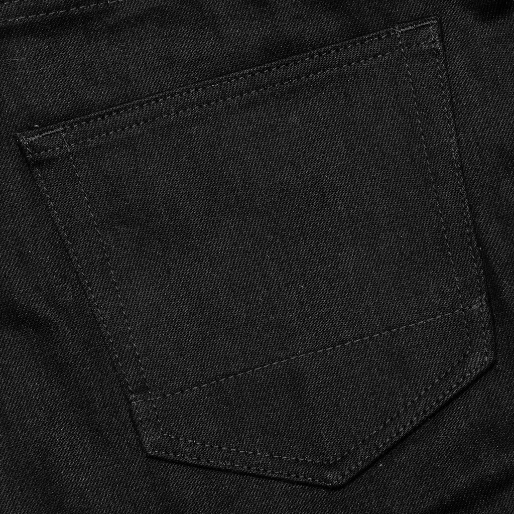 Berry Wide Denim Short - Jet Black