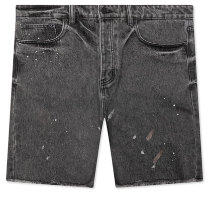 Berry Wide Denim Short - Vintage Black