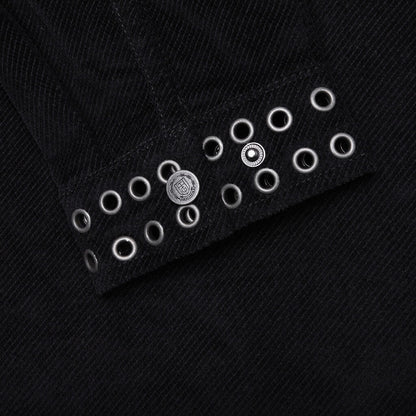 Brushed 1/4 Zip Jacket - Black