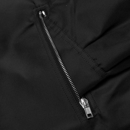 Concealed Zipfront Padded Jacket - Black