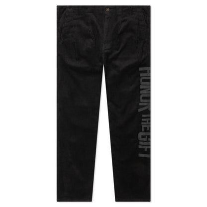 Corduroy Trouser Pant - Black