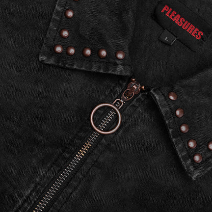 Cowhide Work Jacket - Black