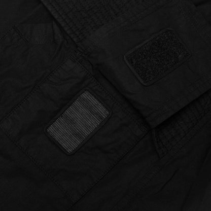 Creatch Wide Cargo Drawstring Pants - Black