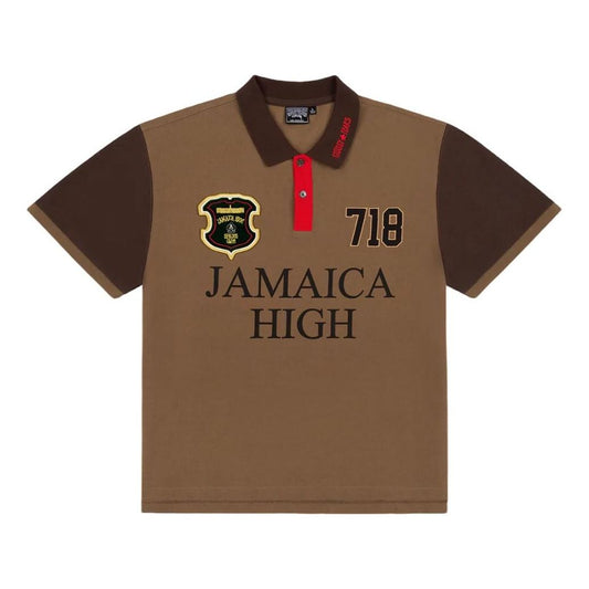 Denim Tears x Stussy Spades Team Polo 'Brown' 314071