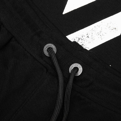Core Diagonal Relaxed Sweatpants - Black