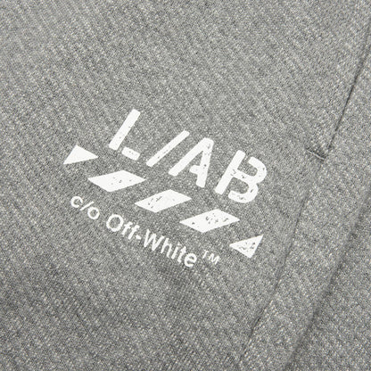 Core Diagonal Relaxed Sweatpants - Heather Grey