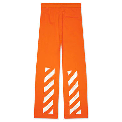 Core Diagonal Relaxed Sweatpants - Orange Tiger