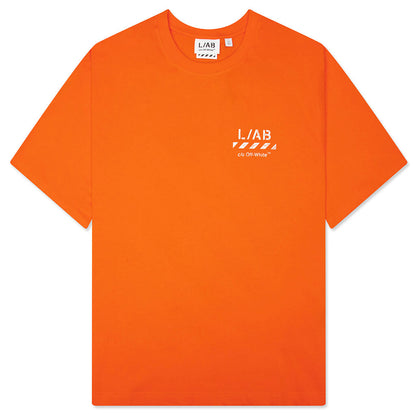 Core Diagonal S/S Tee - Orange Tiger