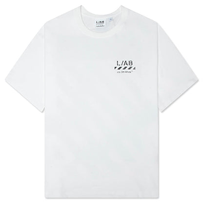 Core Diagonal S/S Tee - White