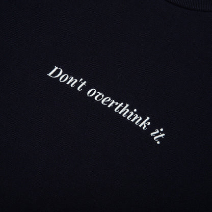 Don't Overthink It L/S Tee - Navy
