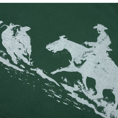 Driftin’ Back Hooded Sweatshirt - Hard Washed Forest Green