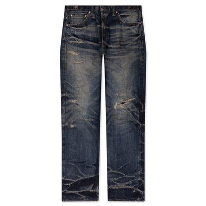 Edo Straight 'Aza' Repaired - Mid Blue
