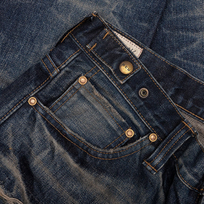 Edo Straight 'Aza' Repaired - Mid Blue