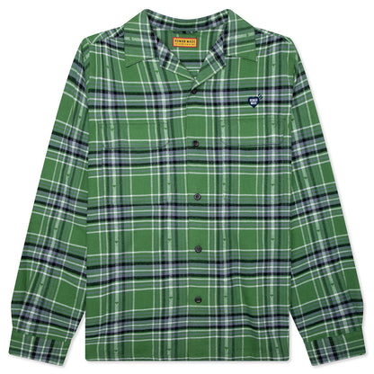 Flannel Check Shirt - Green