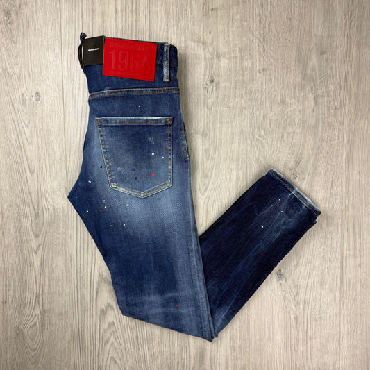 DSQUARED2 Cropped Jeans  - Blue