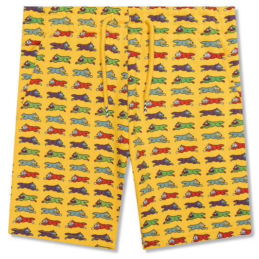 Kids Red Velvet Sweatshort - Gold Fusion