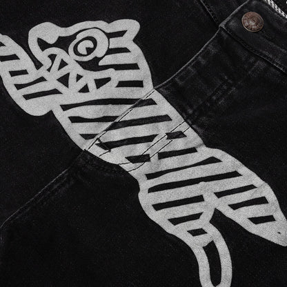 Reflective Jean - Black Jean