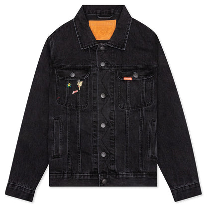 Trucker Denim Jacket - Black