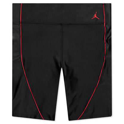 Essential Women's Bike Shorts - Black/University Red