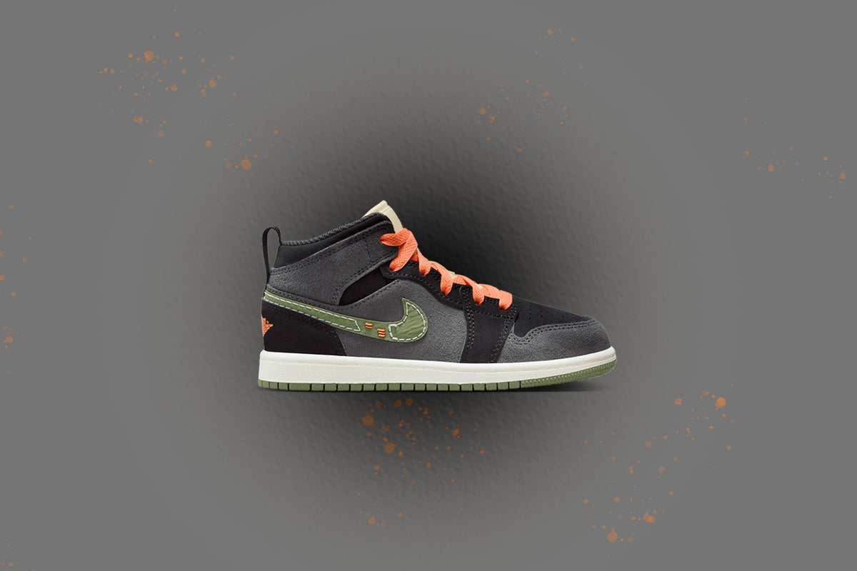 Jordan 1 Mid SE Craft (PS) - Anthracite/Sky J Light Olive/Black